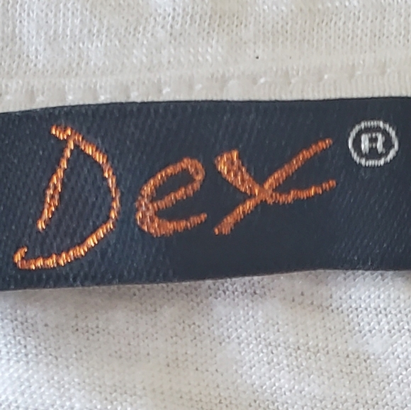 Dex,White, t-shirt, Blouse, Medium - Picture 3 of 3